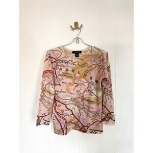 Cashmere Map Sweater